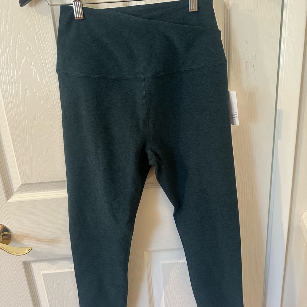Beyond Yoga women’s High-Waist Active Leggings - Dark Teal Green NWT